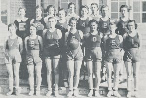 Girls basketball team, 1934