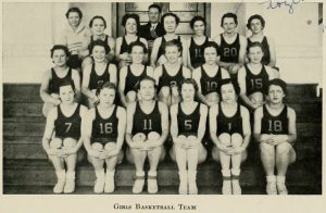 Girls basketball team, 1935
