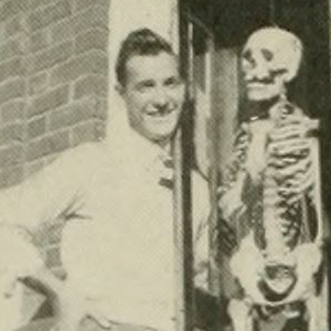Man with skeleton