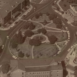 Aerial view of Wright Circle
